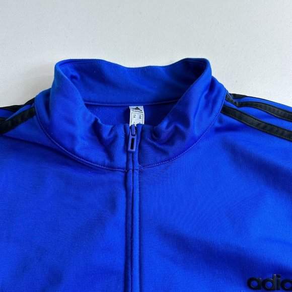 ADIDAS Blue Track Jacket Men's Size 2XL Active Athletic Casual Gym Training - Picture 4 of 10